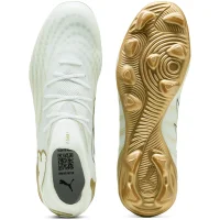 Puma Future 9 Pro FG/AG Herren White - PUMA White-Metallic Gold-PUMA Black