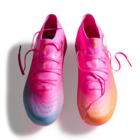Puma Future 9 Pro FG/AG Kinder - Poison Pink-Sun Stream-Bright Aqua-PUMA White