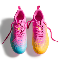 Puma Future 9 Play FG/AG Kinder - Poison Pink-Sun Stream-Bright Aqua-PUMA White