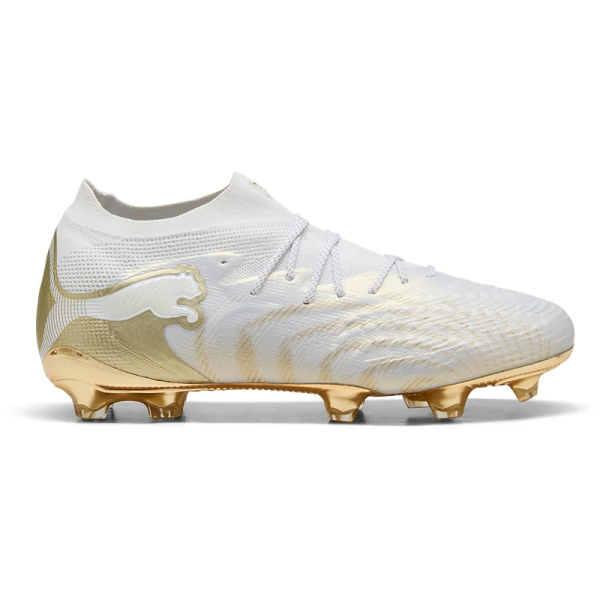 Puma Future 9 Ultimate FG Herren White - PUMA White-Metallic Gold-PUMA Black