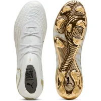 Puma Future 9 Ultimate FG Herren White - PUMA White-Metallic Gold-PUMA Black