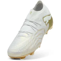Puma Future 9 Ultimate FG Herren White - PUMA White-Metallic Gold-PUMA Black