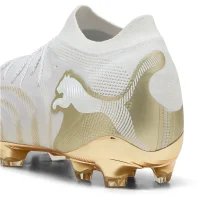 Puma Future 9 Ultimate FG Herren White - PUMA White-Metallic Gold-PUMA Black