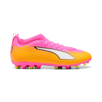 Puma Ultra 6 Match MG Kinder - Poison Pink-PUMA White-Sun...