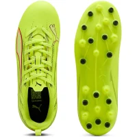 Puma ULTRA 6 PLAY MG Jr Fußballschuhe Kinder - Yellow Alert-PUMA Black-Glowing Red-Lime Squeeze