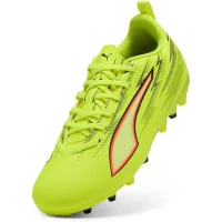Puma ULTRA 6 PLAY MG Jr Fußballschuhe Kinder - Yellow Alert-PUMA Black-Glowing Red-Lime Squeeze