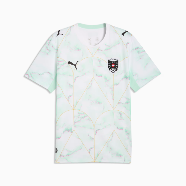 Puma ÖFB Österreich Away Trikot Kinder WM2026 - weiß/mint