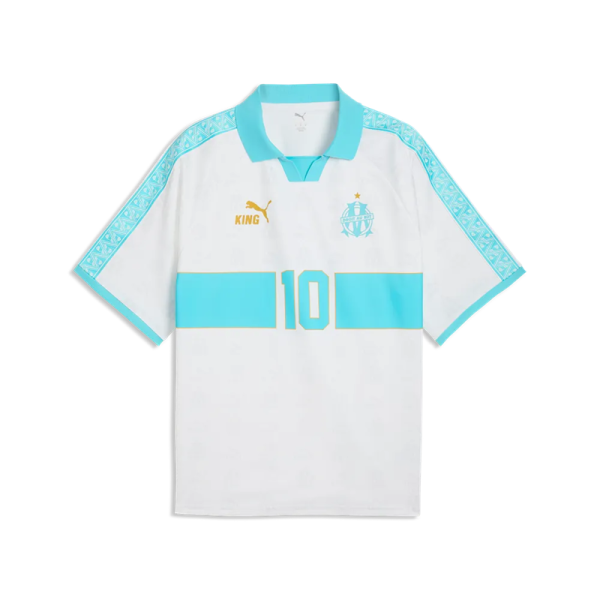 Puma Olympique Marseille KING Retro Trikot Herren - weiß/türkis