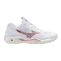 Mizuno Wave Stealth 6 Handballschuhe Damen - weiß/rot