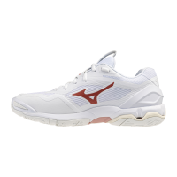 Mizuno Wave Stealth 6 Handballschuhe Damen - weiß/rot