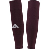 adidas Milano Stutzen  - dunkelrot/weiß