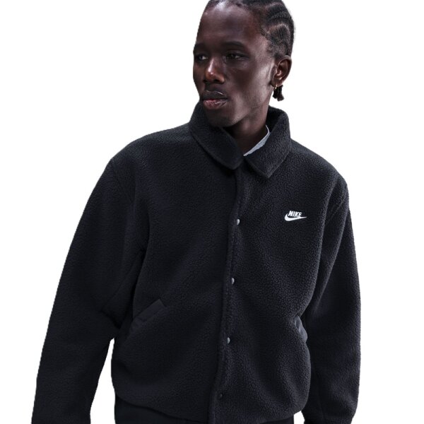 Nike Sportswear Club Fleecejacke Herren - schwarz/weiß