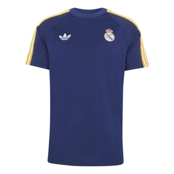 adidas Real Madrid Originals T-Shirt Herren - navy/gold/weiß