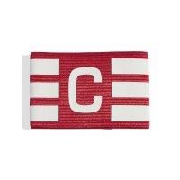 adidas Tiro Kapitänsbinde - rot/weiß