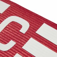 adidas Tiro Kapitänsbinde - rot/weiß