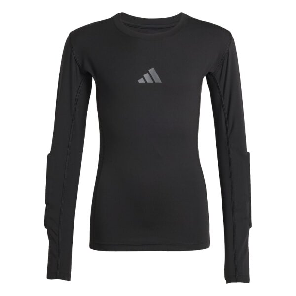 adidas Torwart gepolstertes Funktionsshirt Kinder - schwarz