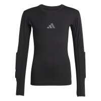 adidas Torwart gepolstertes Funktionsshirt Kinder - schwarz