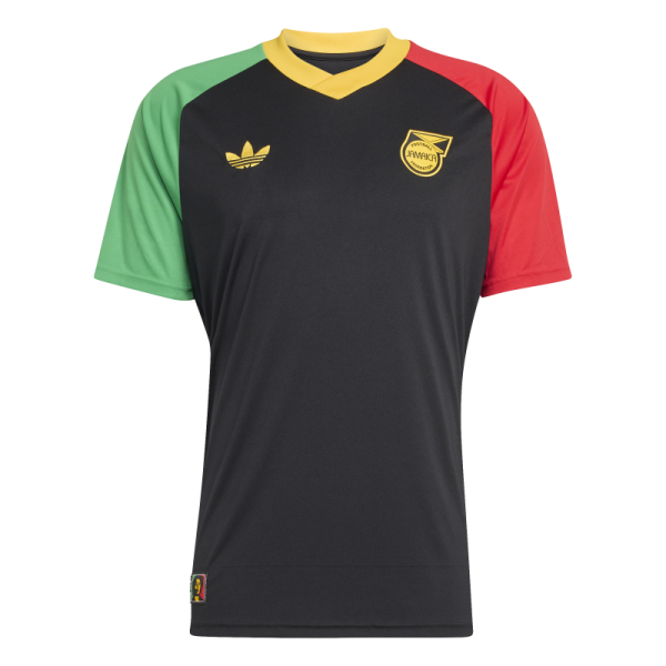 adidas Jamaica 26 Aufwärmshirt Away Herren - schwarz/rot/grün/gelb