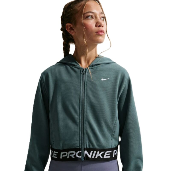 Nike Pro Dri-Fit Fleece Sweatshirtjacke Kinder - grün