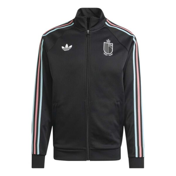 adidas Belgien RBFA OG Trainingsjacke Herren - schwarz/pink/hellblau