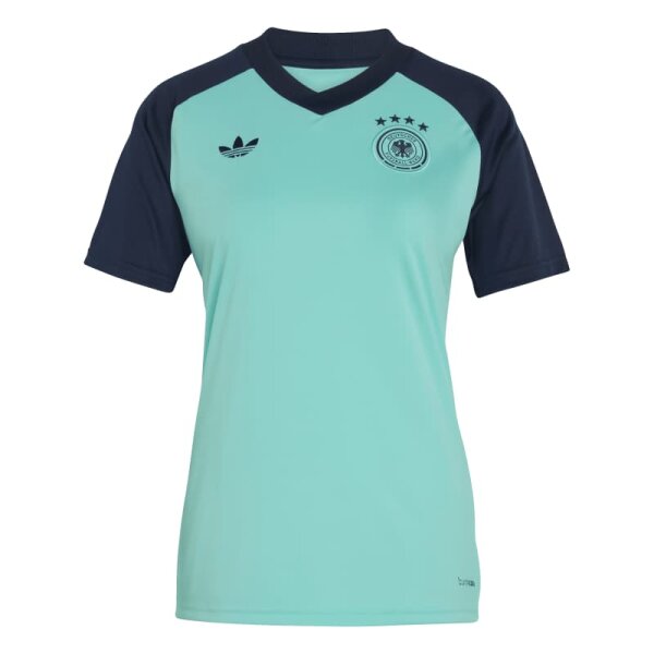 adidas DFB Away Pre-Match Trikot Damen WM2026 - türkis/navy