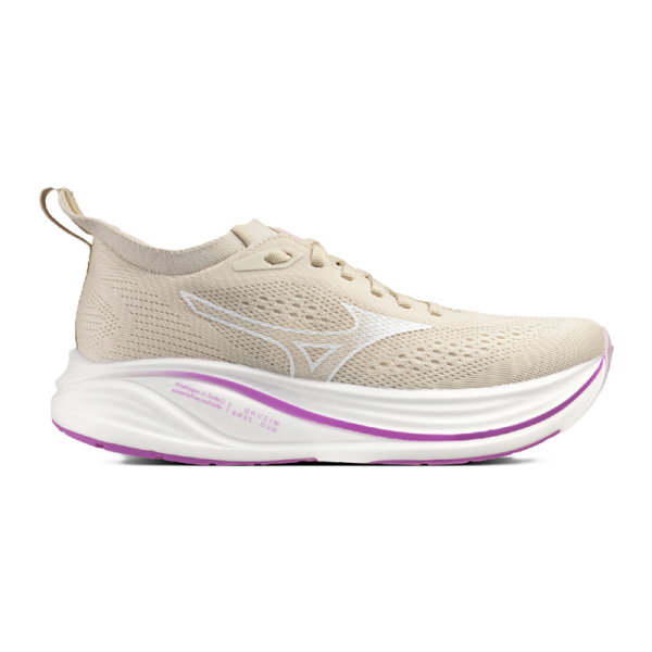 Mizuno Neo Zen 2 Laufschuhe Damen - beige/weiß/lila