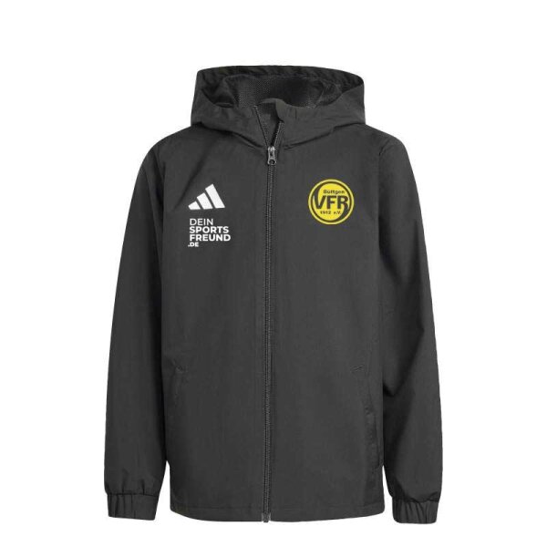 VfR Büttgen Radsport x adidas Entrada 26 Kids Allwetterjacke Kinder - black/white/yellow