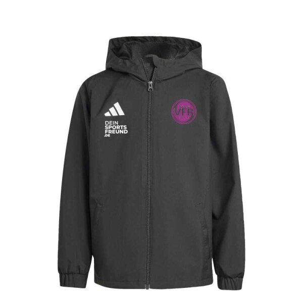 VfR Büttgen Radsport x adidas Entrada 26 Kids Allwetterjacke Kinder - black/white/pink