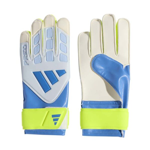 adidas Predator Training Torwarthandschuhe Kinder - blau/gelb