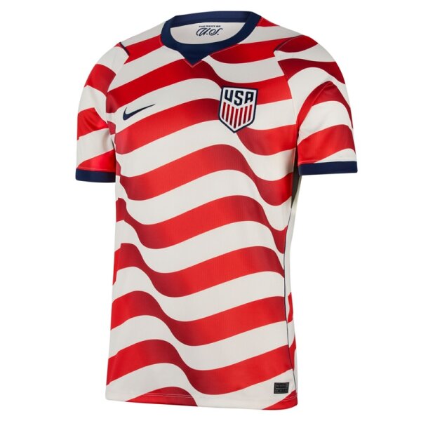 Nike USA Home Stadium Trikot Herren WM2026 - rot/weiß