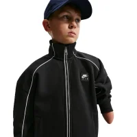 Nike Air Trainingsjacke Fleece Kinder - schwarz/weiß