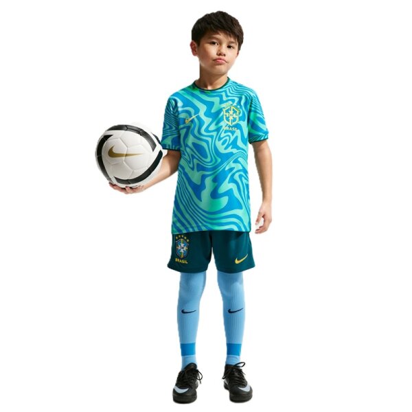 Nike Brasilien Pre-Match Trikot Kinder WM2026 - blau