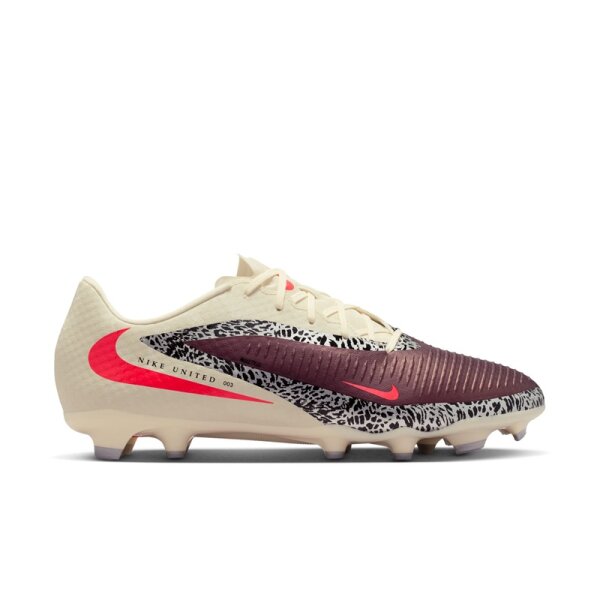 Nike Phantom 6 Academy FG/AG Herren United - dunkelrot/beige