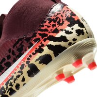 Nike Mercurial Superfly 10 Academy FG/AG LL High Kinder United - dunkelrot/beige
