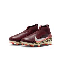 Nike Mercurial Superfly 10 Academy FG/AG LL High Kinder United - dunkelrot/beige