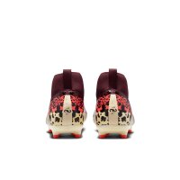 Nike Mercurial Superfly 10 Academy FG/AG LL High Kinder United - dunkelrot/beige