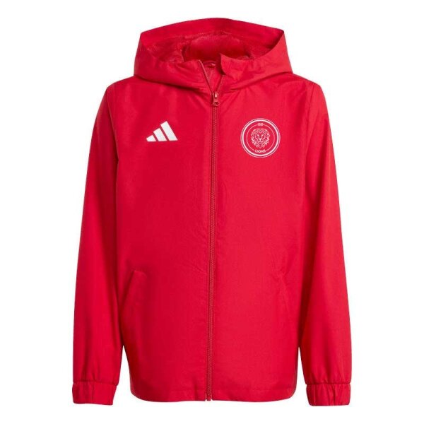 ISD Lions x adidas Entrada 26 Allwetter Jacke Kinder - team power red 2/white