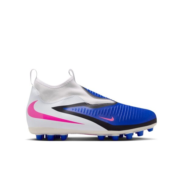 Nike Phantom 6 High Academy AG Kinder Attack - weiß/blau/pink