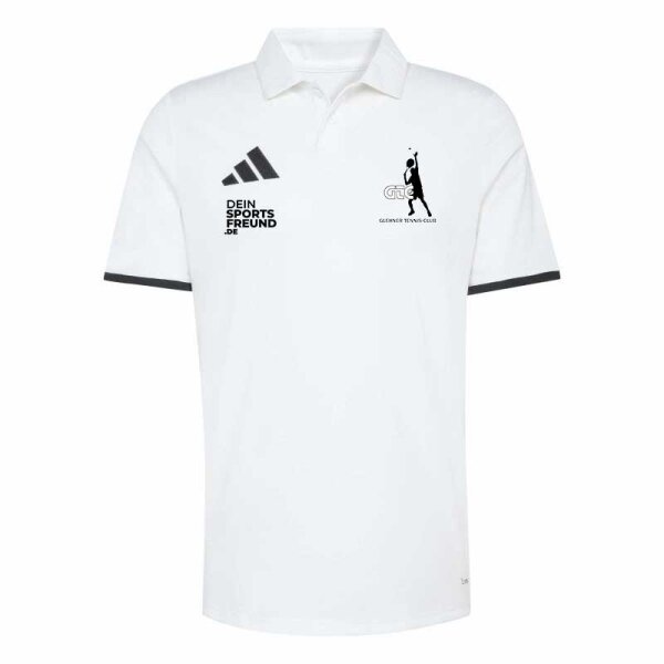 Glehner Tennis Club x adidas Entrada 26 Poloshirt Herren - white/black