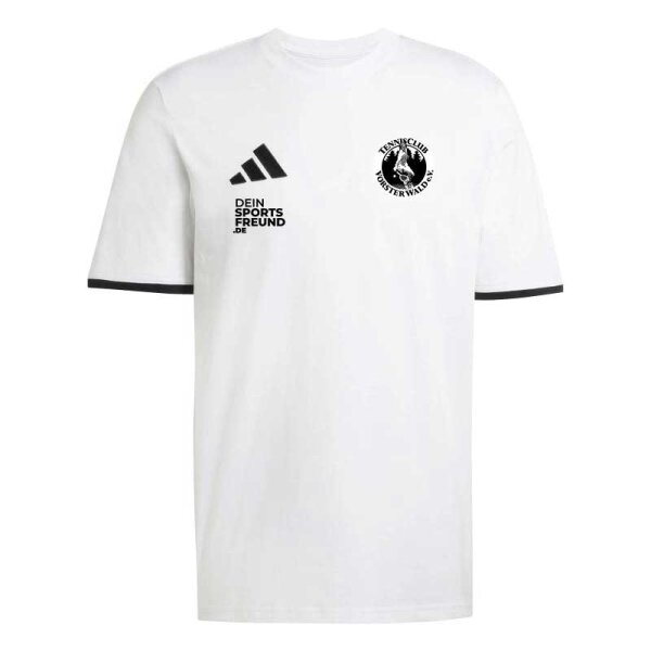 TC Vorster Wald x adidas Entrada 26 T-Shirt Herren - white/black