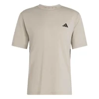 adidas Workout Essentials T-Shirt Herren - beige/schwarz