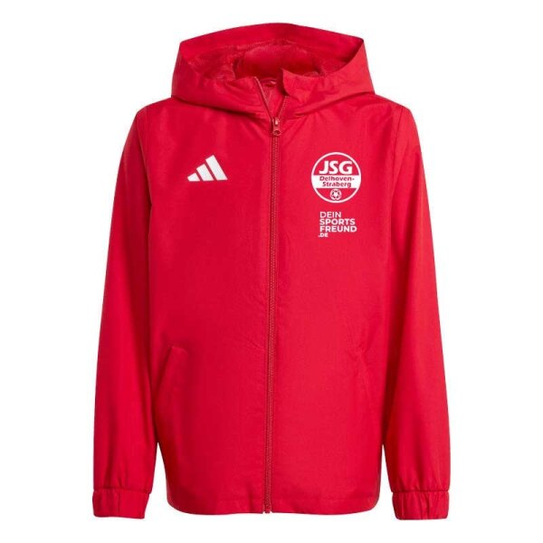 JSG Delhoven-Straberg x adidas Entrada 26 Allwetter Jacke Kinder - team power red 2/white