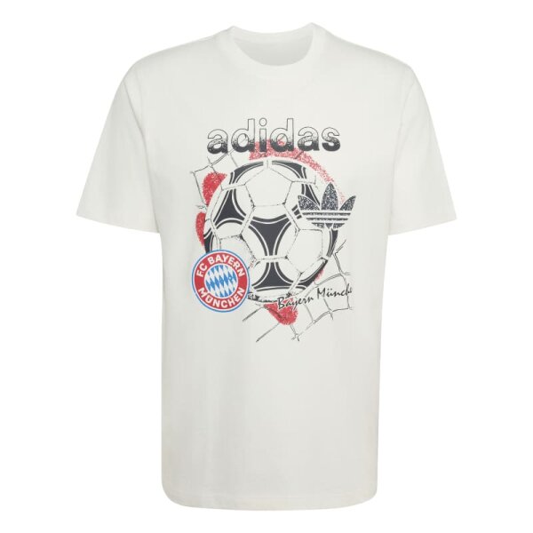 adidas FC Bayern München Seasonal Grafik T-Shirt Herren - weiß