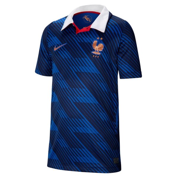 Nike Frankreich Home Stadium Trikot Kinder WM2026 - blau