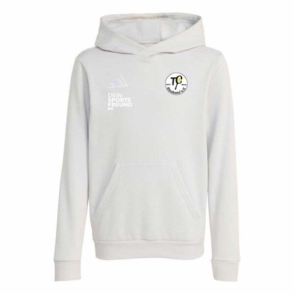 TC Gnadental x adidas Entrada 26 Hoodie Kinder - team light grey/white