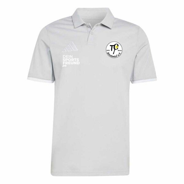 TC Gnadental x adidas Entrada 26 Poloshirt Herren - team light grey/white