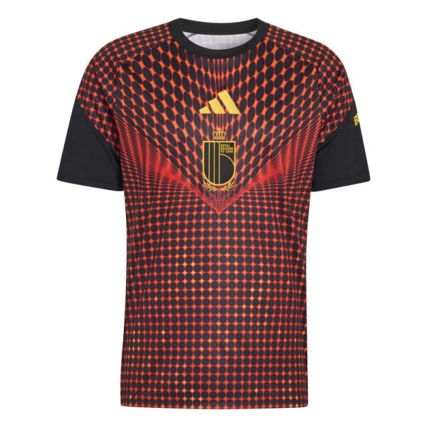 adidas Belgien Pre-Match Trikot Home Herren WM2026 - rot/schwarz