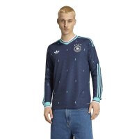 adidas DFB Away Langarm Trikot Herren WM2026 - navy/türkis