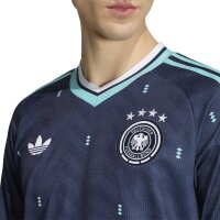 adidas DFB Away Langarm Trikot Herren WM2026 - navy/türkis
