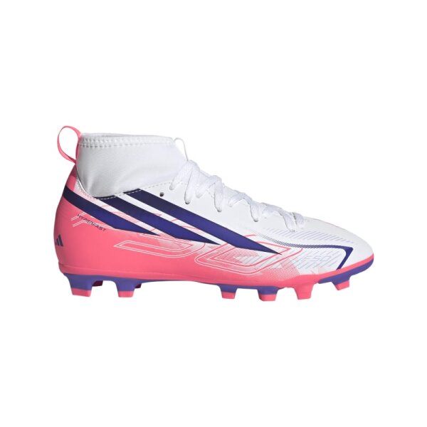 adidas F50 Hyperfast Club High FG/MG Kinder Chaos vs Control  - weiß/blau/rot